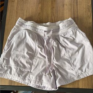 lululemon athletica Light Lavender Drawstring Athletic Shorts